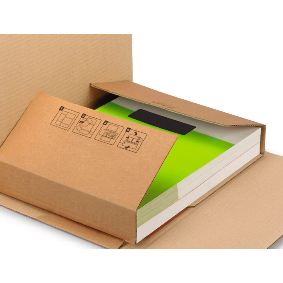 Galery – Caixa para embalar livro q-connect medidas 300x240x60 mm espessura cartao 3 mm0