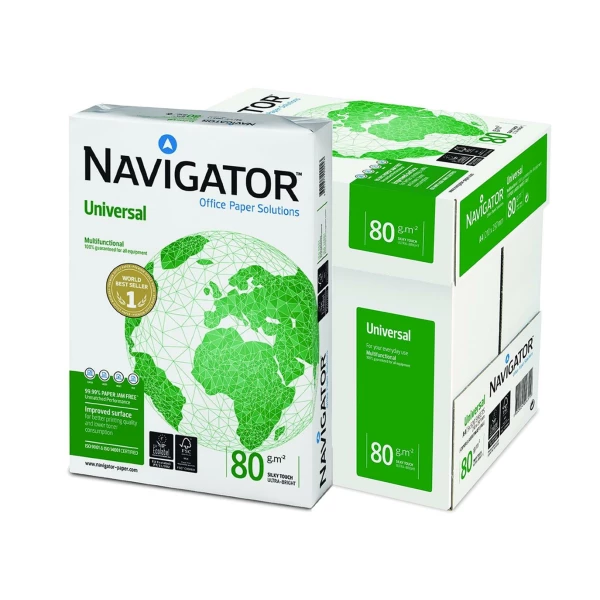 Thumbnail-Papel Navegador A4 80gr. 210x297mm (500 folhas) Branco