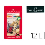 Thumbnail-Lapis de cor faber castell caixa metalica de 12 cores sortidas