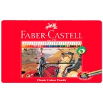 Galery – Lapis de cor faber castell caixa metalica de 36 cores sortidas0