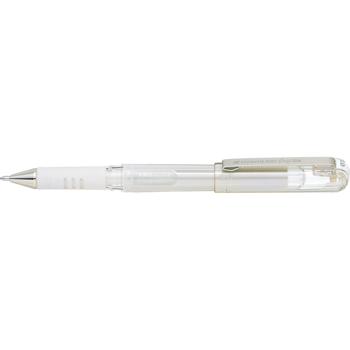 Galery – Roller pentel hybrid gel k230w ponta de 1,0 mm cor branco – 12 unidades0