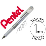 Thumbnail-Roller pentel hybrid gel k230m ponta de 1,0 mm cor prata – 12 unidades