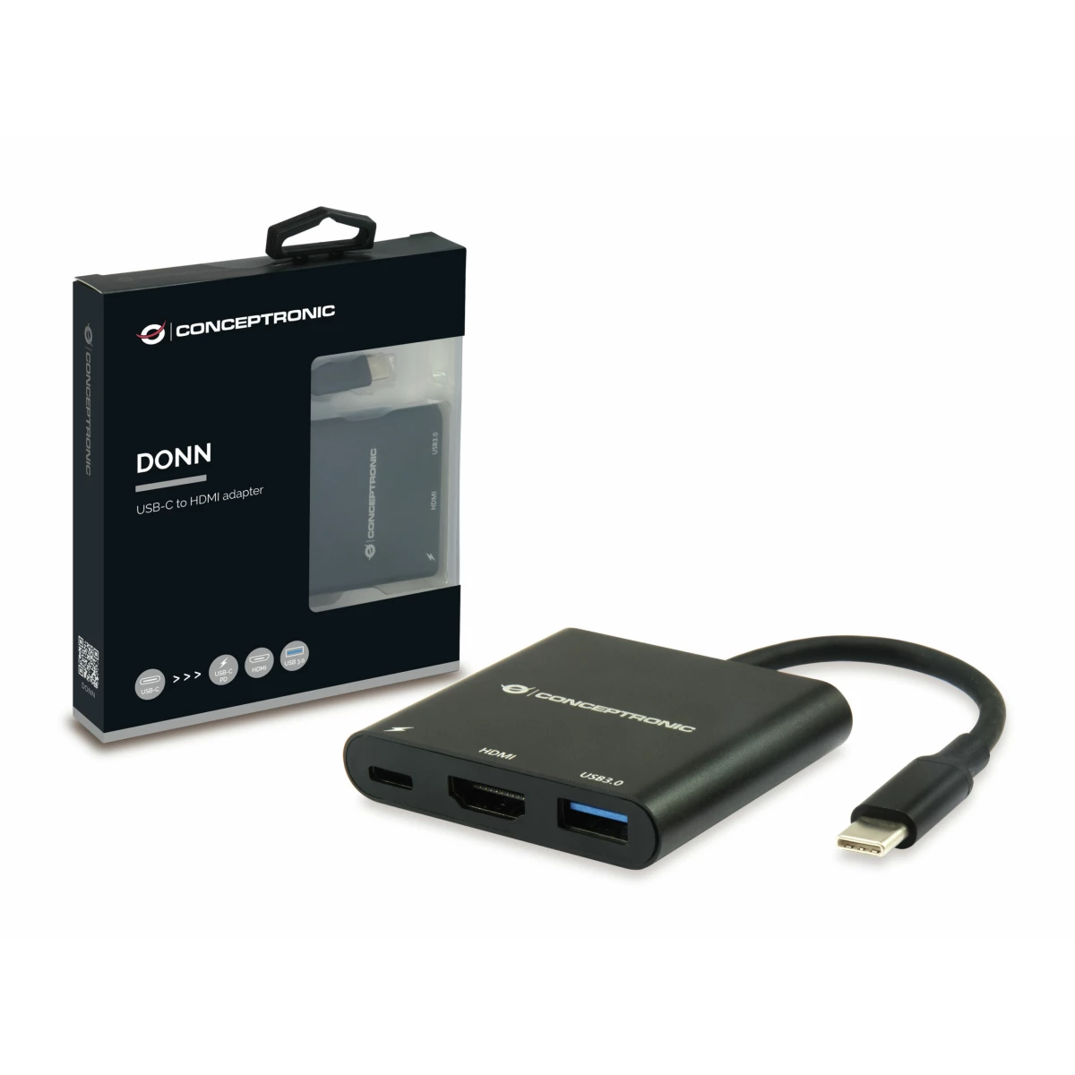 Galery – Conceptronic DONN01B base & duplicador de portas USB 3.2 Gen 1 (3.1 Gen 1) Type-C Preto0