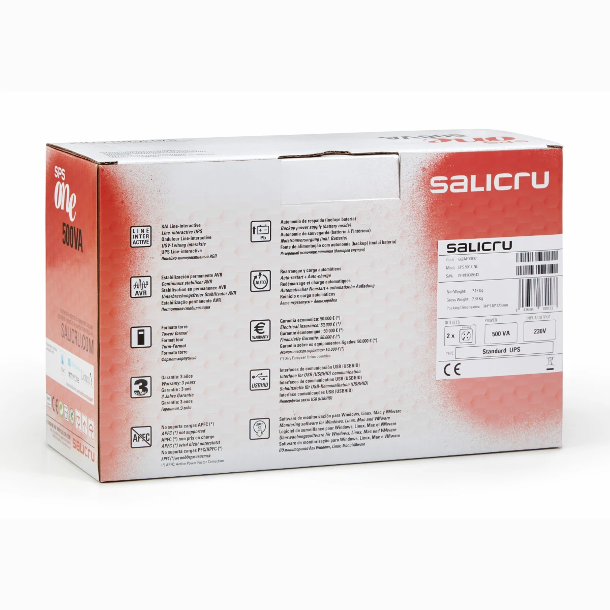 Galery – Salicru SPS 500 ONE IEC0