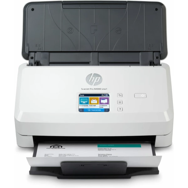 Thumbnail-HP Scanjet Pro N4000 snw1 Sheet-feed Scanner Scanner com alimentação por folhas 600 x 600 DPI A4 Preto, Branco