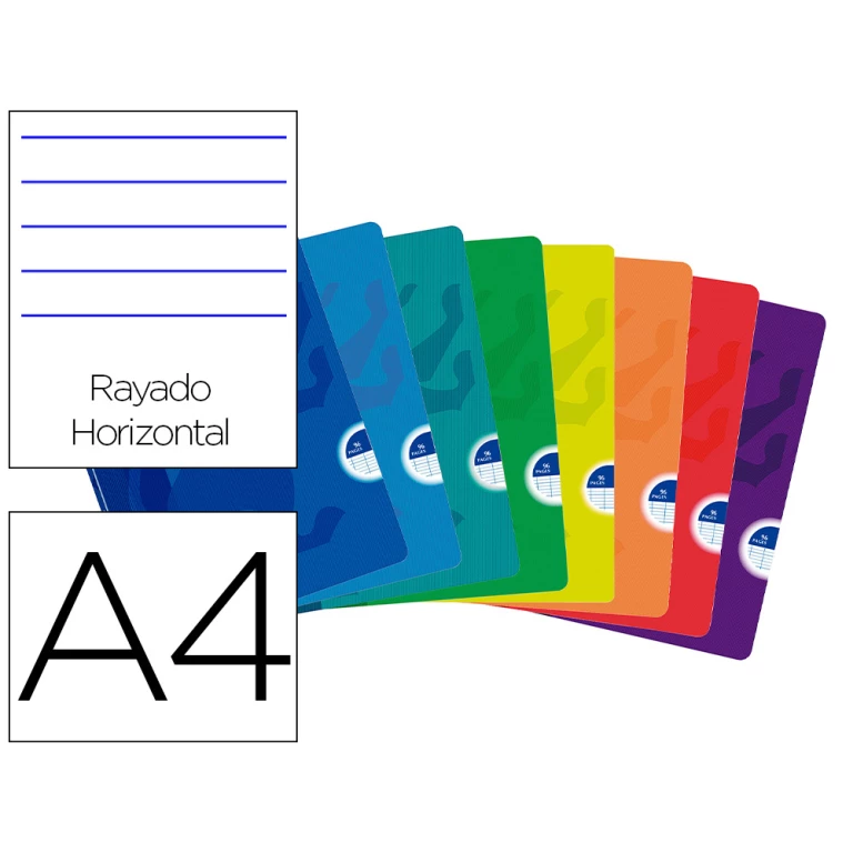 Thumbnail-Caderno agrafado oxford openflex din a4 48 f pautado cores sortidas