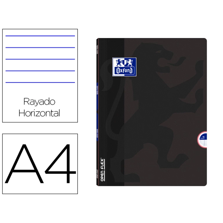 Thumbnail-Caderno agrafado oxford openflex din a4 48 f pautado cor preto