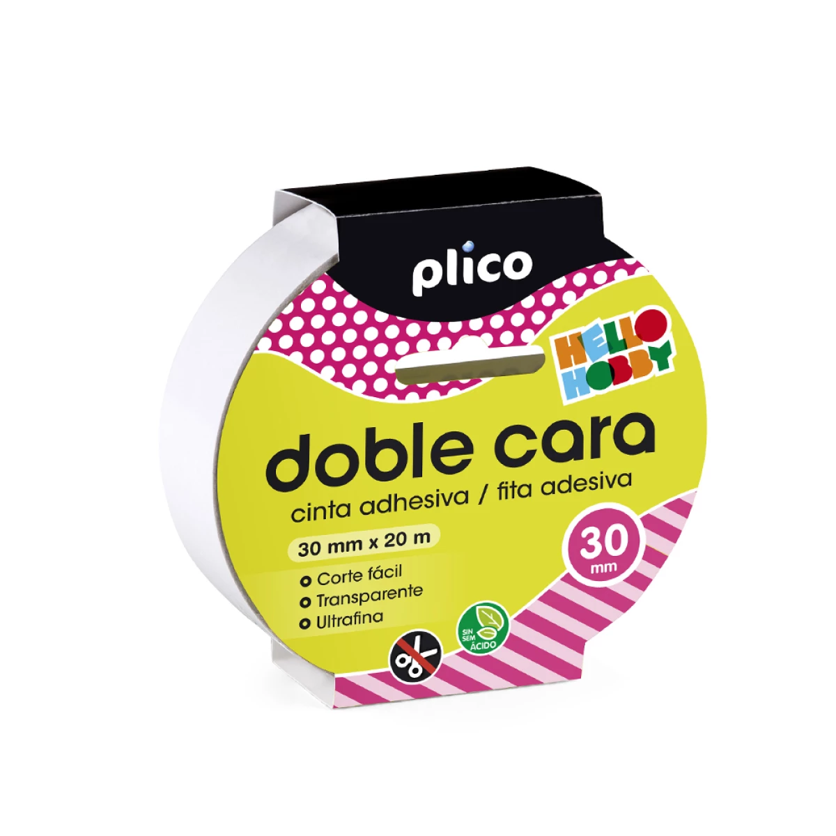 Galery – Fita adesiva plico dupla face 30mm x 20m0