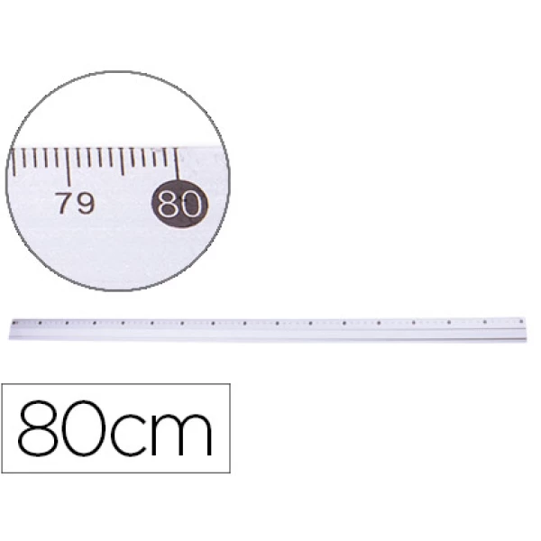 Thumbnail-Regua metalica q-connect aluminio 80 cm