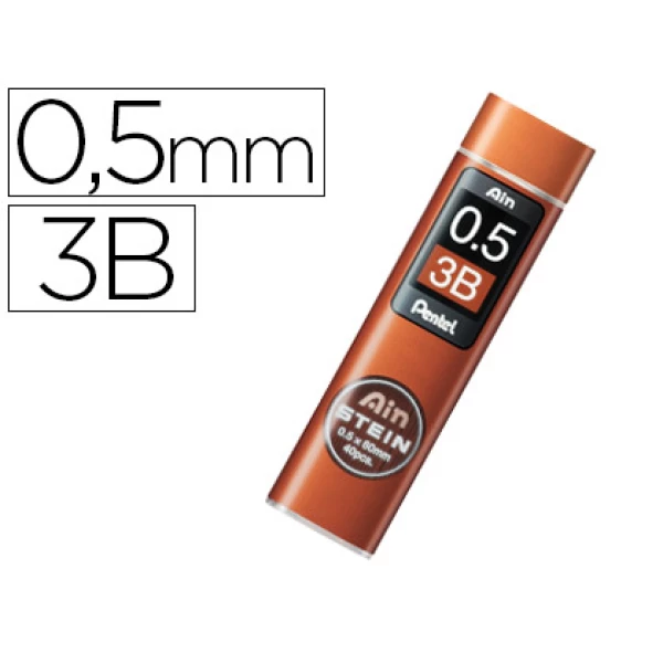 Thumbnail-Minas pentel ain stein 0.5 3b estojo com 40 minas – 12 unidades