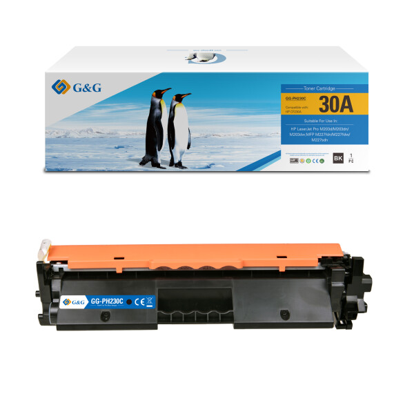 Thumbnail-Cartucho de toner genérico preto G&G HP CF230A – substitui 30A