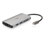 Galery – D-Link DUB-M810 base & duplicador de portas Com fios USB 3.2 Gen 1 (3.1 Gen 1) Type-C Prateado0
