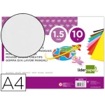 Thumbnail-Goma eva liderpapel din a4 60 gr espessura 1,5mm branco pack 10 folhas