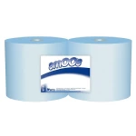 Galery – Papel seca maos industrial amoos 2 folhas 235 mm x 300 mt cor azul pack de 2 rolos0