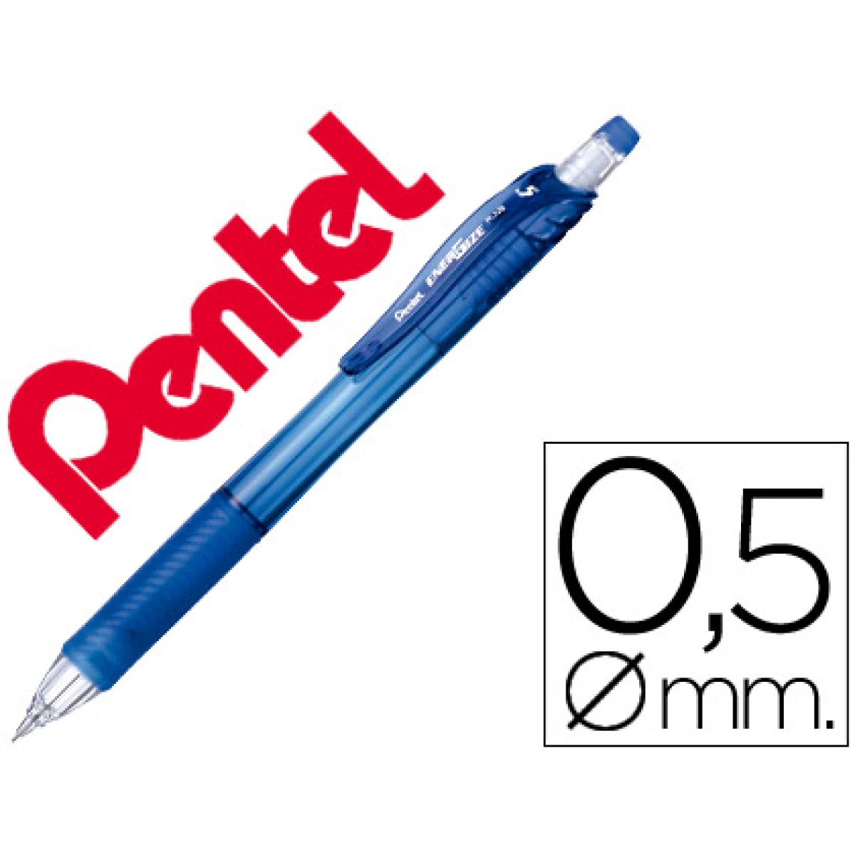 Thumbnail-Lapiseira pentel energize x 0.5 mm -azul – 12 unidades