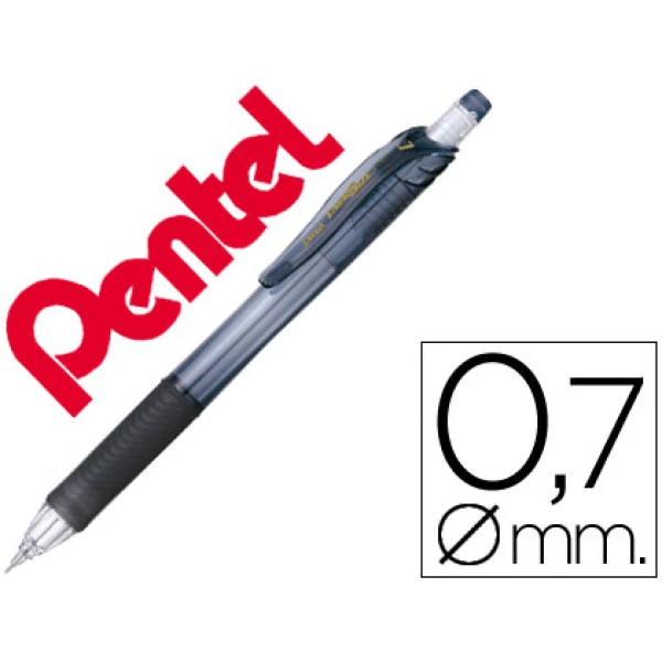 Thumbnail-Lapiseira pentel energize x 0.7 mm -preta – 12 unidades