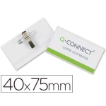 Thumbnail-Identificador q-connect com mola e alfinete kf17457 40×75 mm – 25 unidades