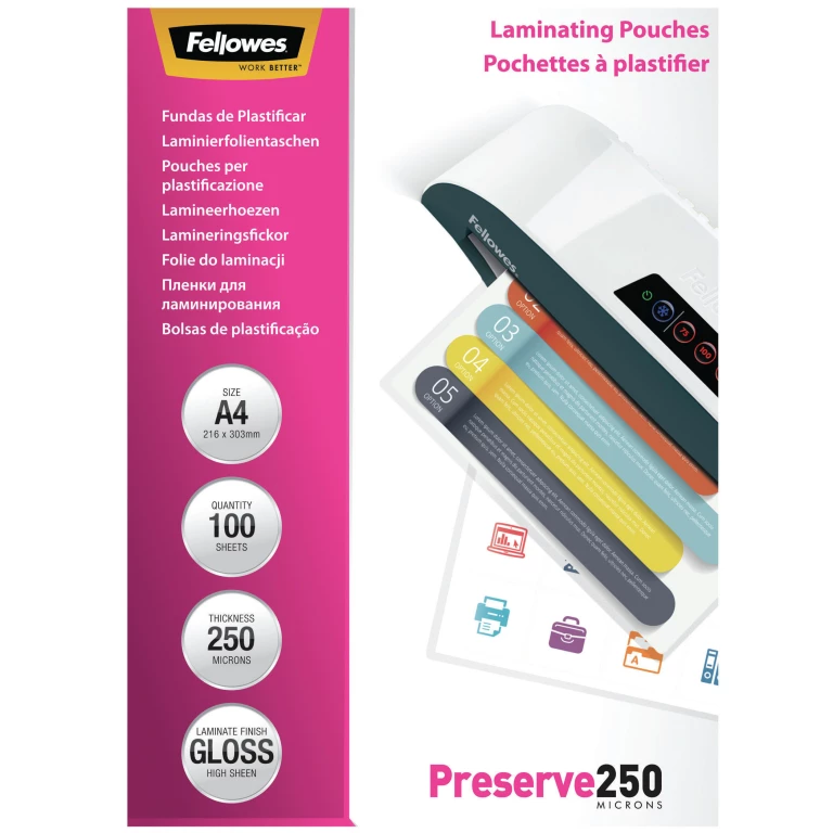 Thumbnail-Fellowes 5401802 bolsa para plastificar 100 unidade(s)