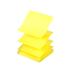 Galery – Bloco de notas adesivas q-connect amarelo neon 76 x 76 mm zig-zag0