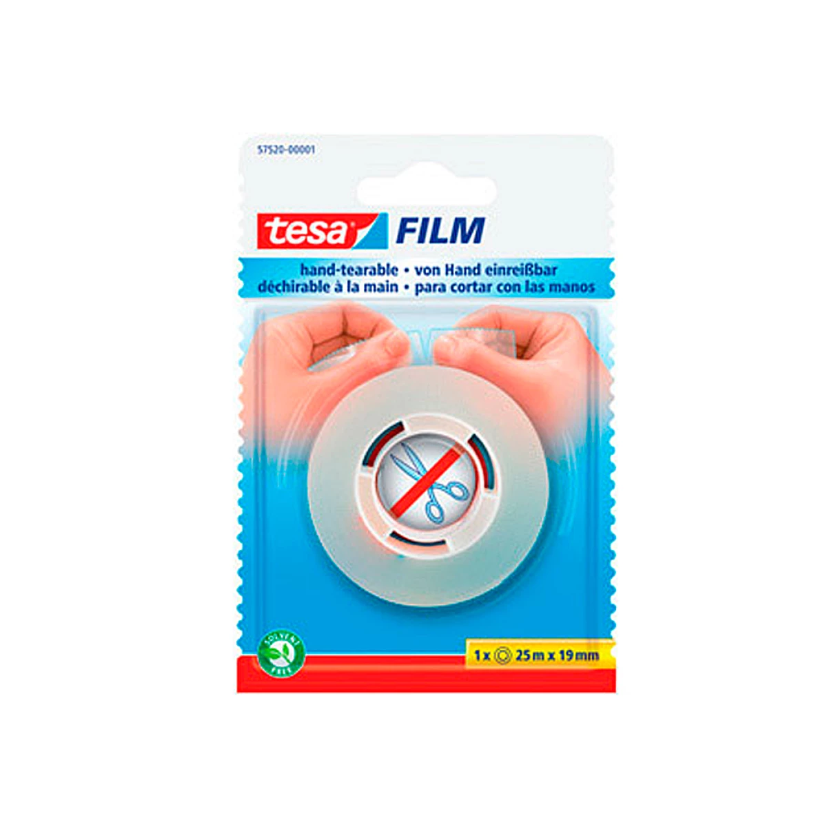 Galery – Fita adesiva tesa film sem tesouras 25 m x 19 mm0