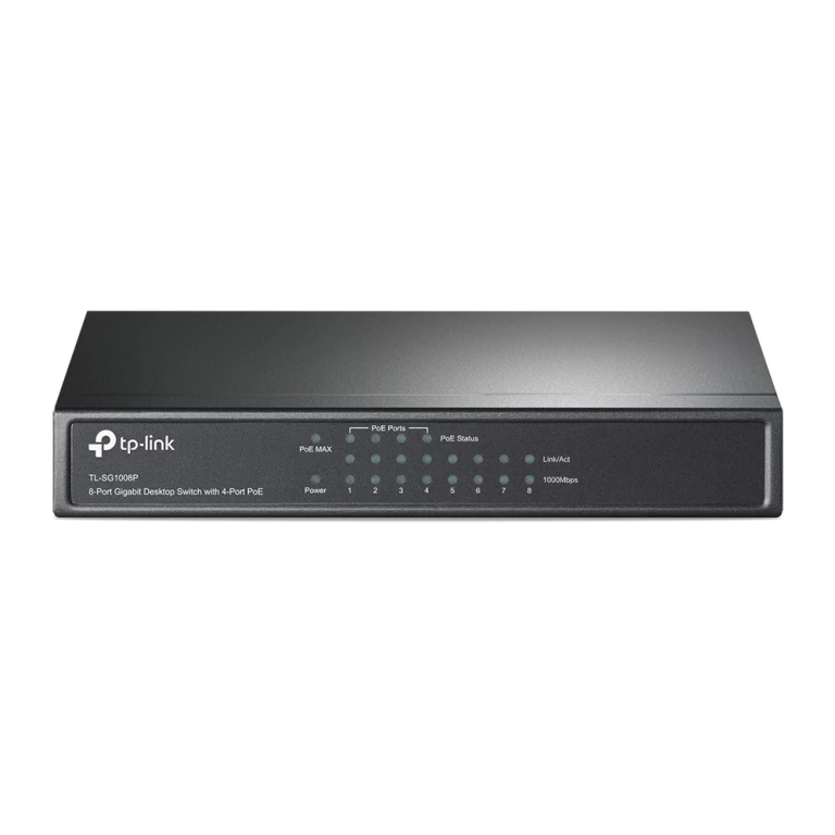 Thumbnail-TP-Link TL-SG1008P Gerido Gigabit Ethernet (10/100/1000) Power over Ethernet (PoE) Cinzento