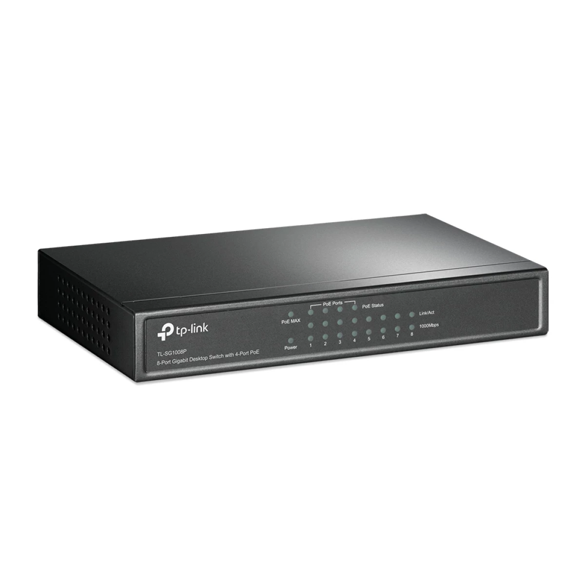 Galery – TP-Link TL-SG1008P Gerido Gigabit Ethernet (10/100/1000) Power over Ethernet (PoE) Cinzento0