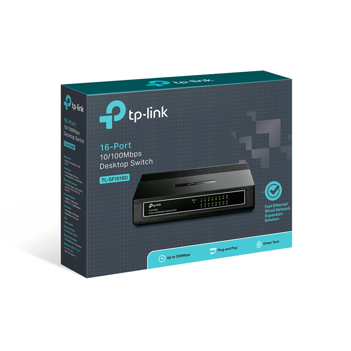 Galery – TP-Link TL-SF1016D Não-gerido Fast Ethernet (10/100) Preto0