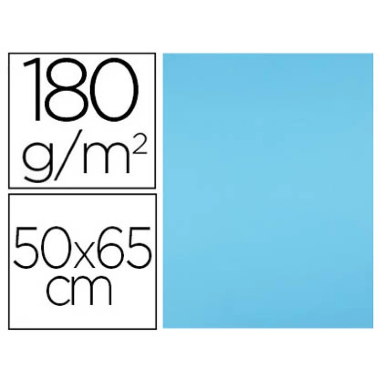 Thumbnail-Cartolina liderpapel 50×65 cm 180 gr azul celeste pack de 25 unidades