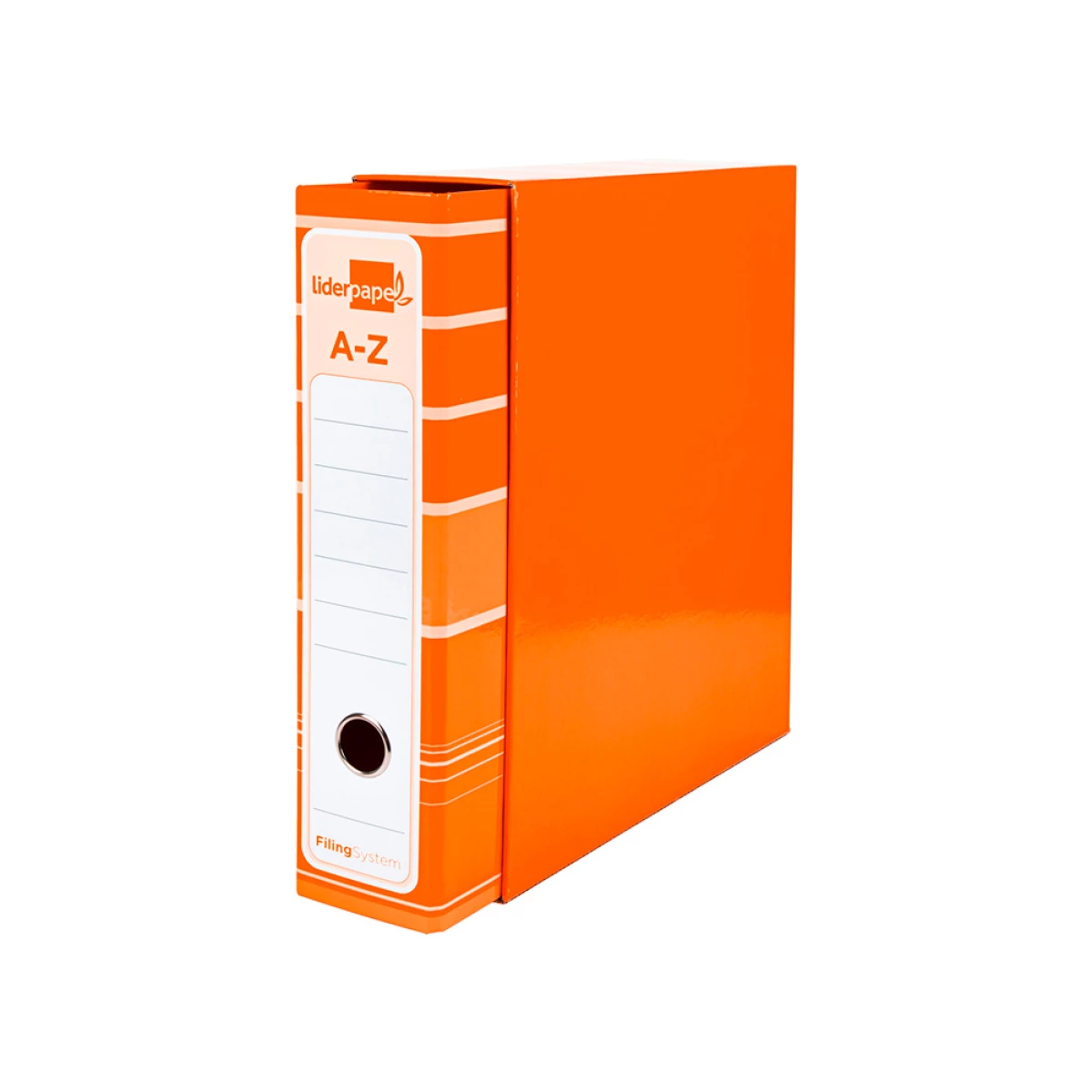 Galery – Pasta de arquivo de alavanca liderpapel filing system cartao forrado din a4 com caixa laranja0