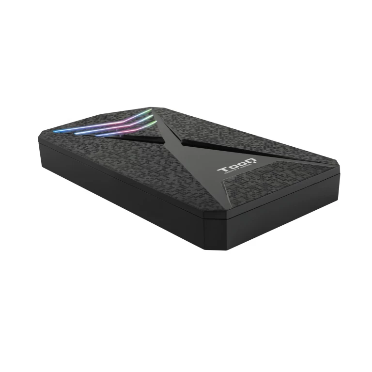 Thumbnail-TooQ TQE-2550RGB Caixa para Discos Rígidos Compartimento HDD/SSD Preto 2.5″