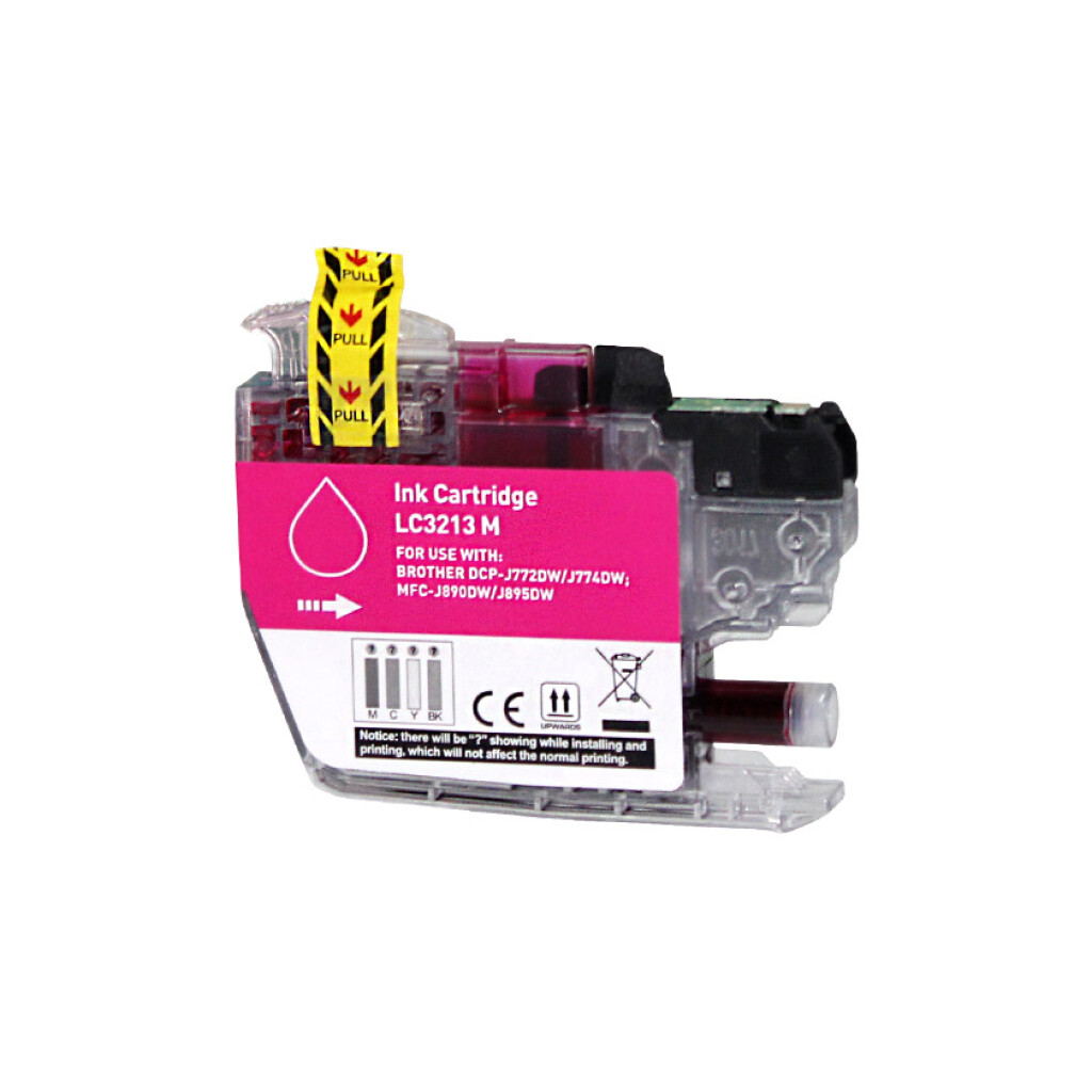 Thumbnail-Cartucho de tinta genérico magenta Brother LC3213/LC3211 – Substitui LC3213M/LC3211M