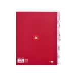 Galery – Caderno espiral liderpapel din a4 antartik capa forrada 120 f 100 gr quadricula 5mm 5 bandas cor framboesa0