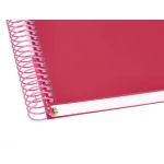 Galery – Caderno espiral liderpapel din a4 antartik capa forrada 120 f 100 gr quadricula 5mm 5 bandas cor framboesa0