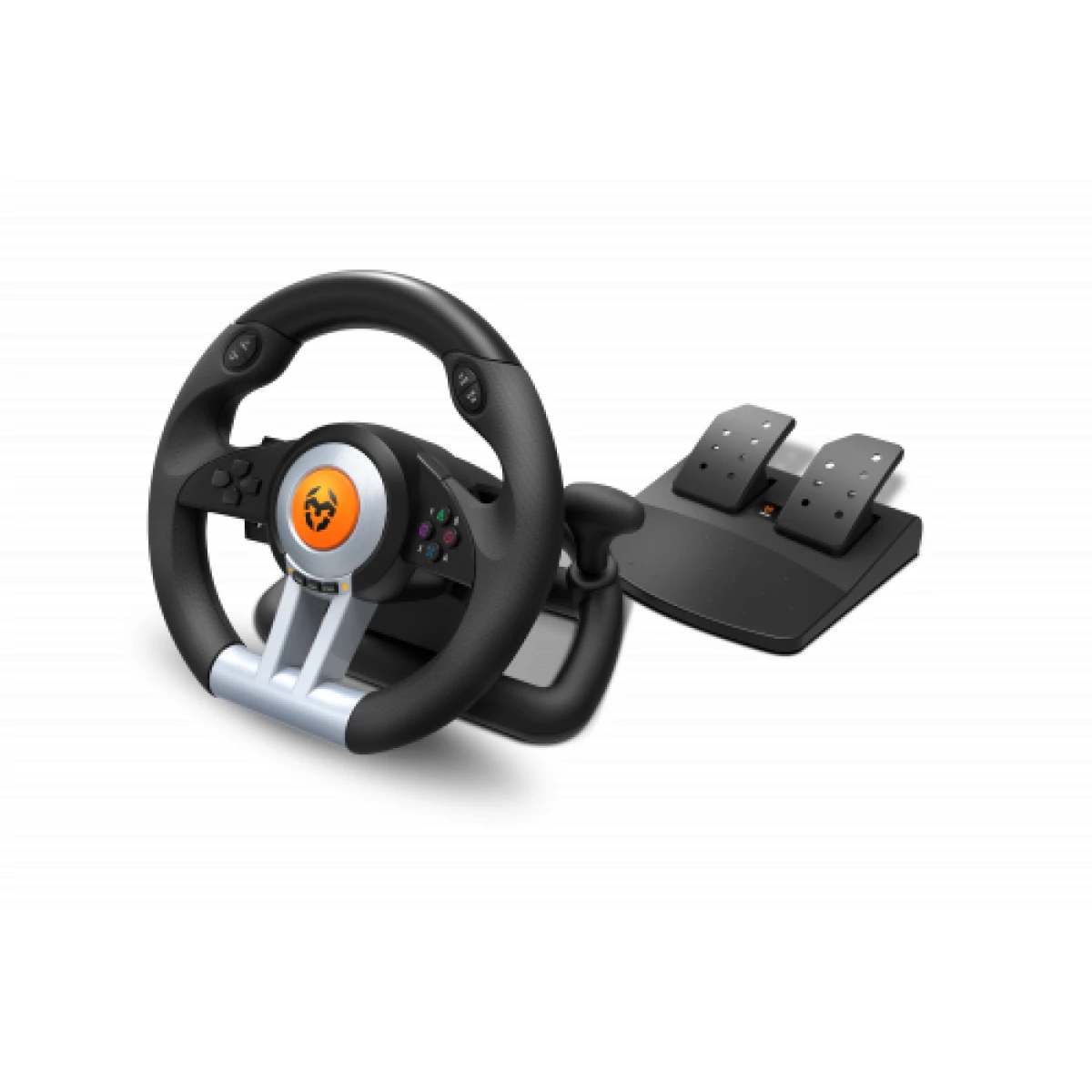 Galery – Volante Krom K-Wheel + Pedais PlayStation 4, Playstation, Playstation 3, Xbox One Analógico/Digital USB Preto0