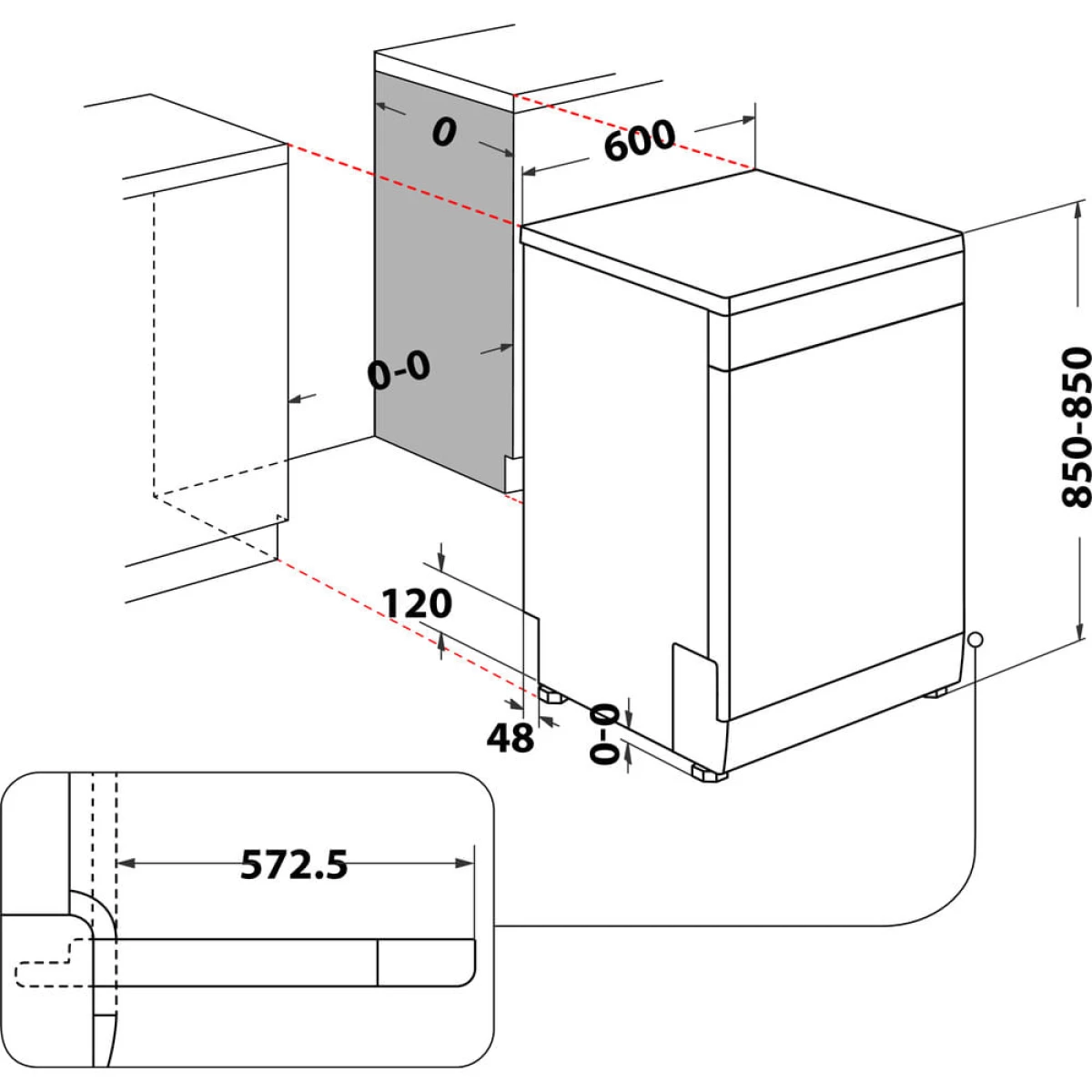 Galery – MÁQUINA DE LAVAR LOUÇA INDESIT – DFO 3T133 A F X0