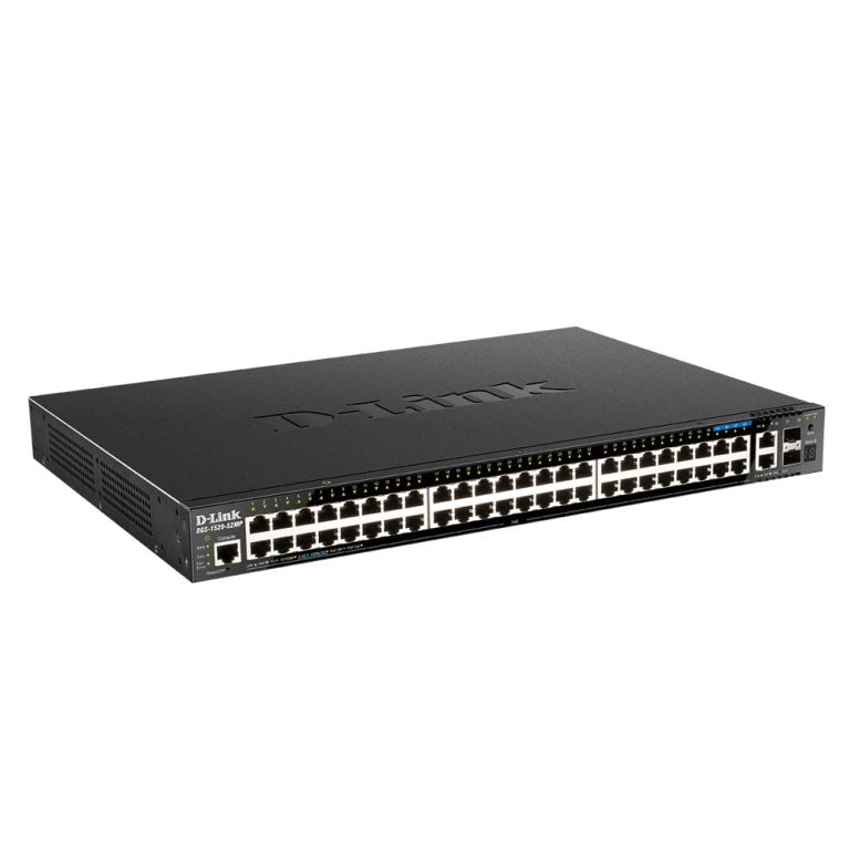 Thumbnail-D-Link DGS-1520-52MP switch de rede Gerido L3 Gigabit Ethernet (10/100/1000) Power over Ethernet (PoE) 1U Preto