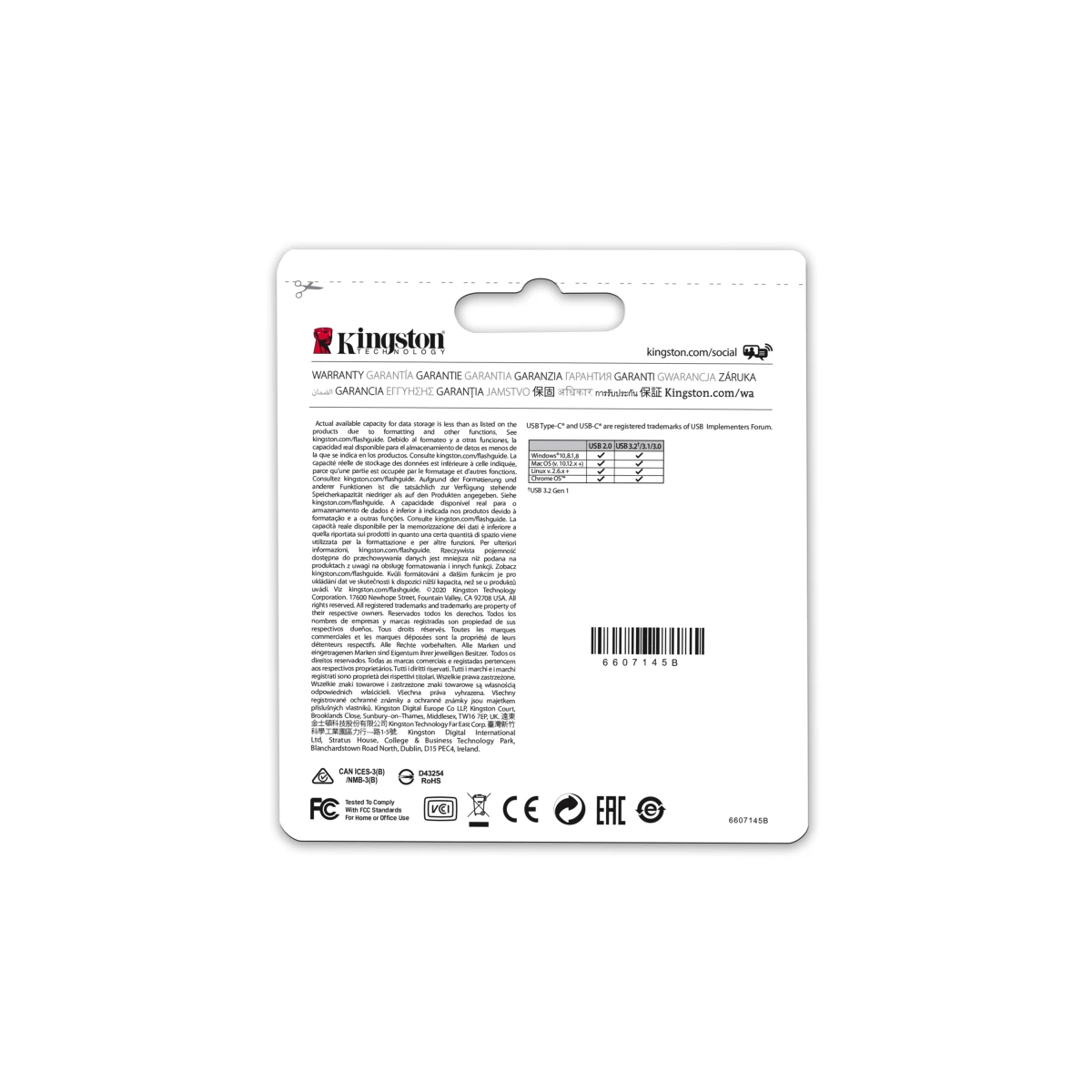 Galery – Kingston Technology DataTraveler microDuo 3C unidade de memória USB 64 GB USB Type-A / USB Type-C 3.2 Gen 1 (3.1 Gen 1) Roxo, Aço inoxidável0