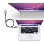 Galery – Nanocable 10.15.5002 adaptador de cabo de vídeo 1,8 m USB Type-C DisplayPort Alumínio, Preto0