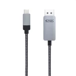 Galery – Nanocable 10.15.5002 adaptador de cabo de vídeo 1,8 m USB Type-C DisplayPort Alumínio, Preto0