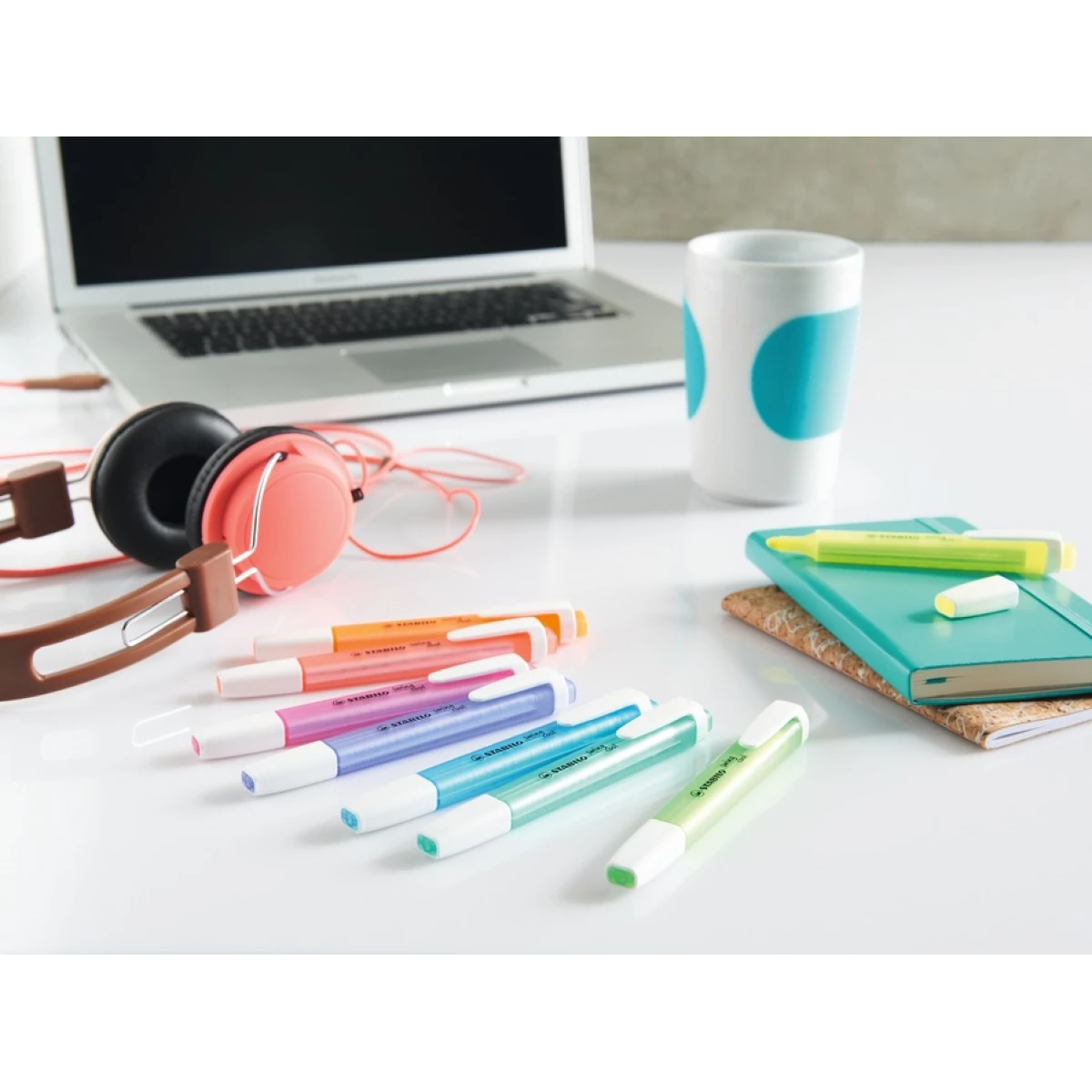 Galery – STABILO swing cool Deskset marcador permanente Azul, Verde, Laranja, Pastel, Rosa, Vermelho, Amarelo 18 unidade(s)0