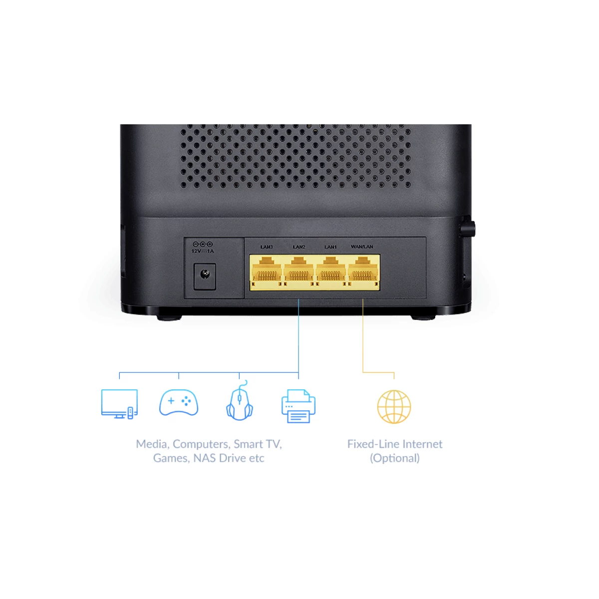 Galery – D-Link AC1200 router sem fios Gigabit Ethernet Dual-band (2,4 GHz / 5 GHz) 4G Preto0