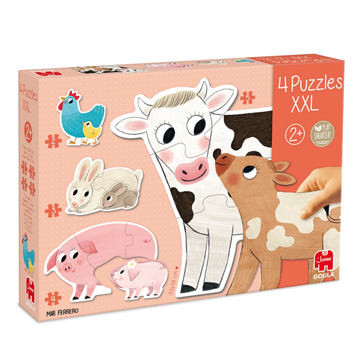 Thumbnail-Goula 53175 puzzle Puzzle de moldura 2 unidade(s) Animais