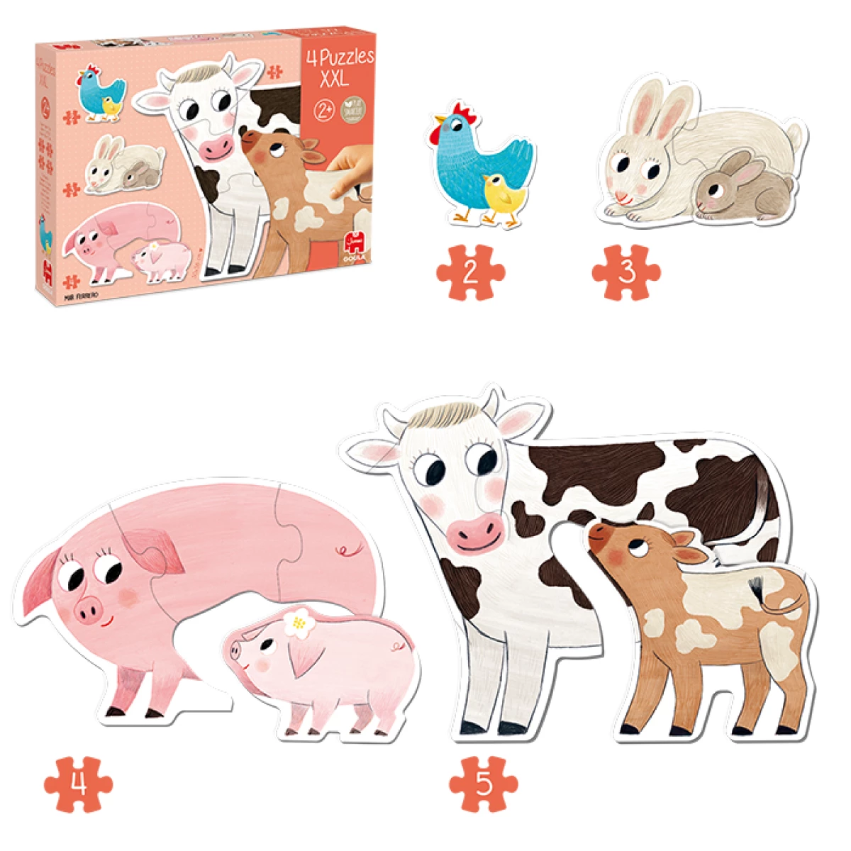 Galery – Goula 53175 puzzle Puzzle de moldura 2 unidade(s) Animais0