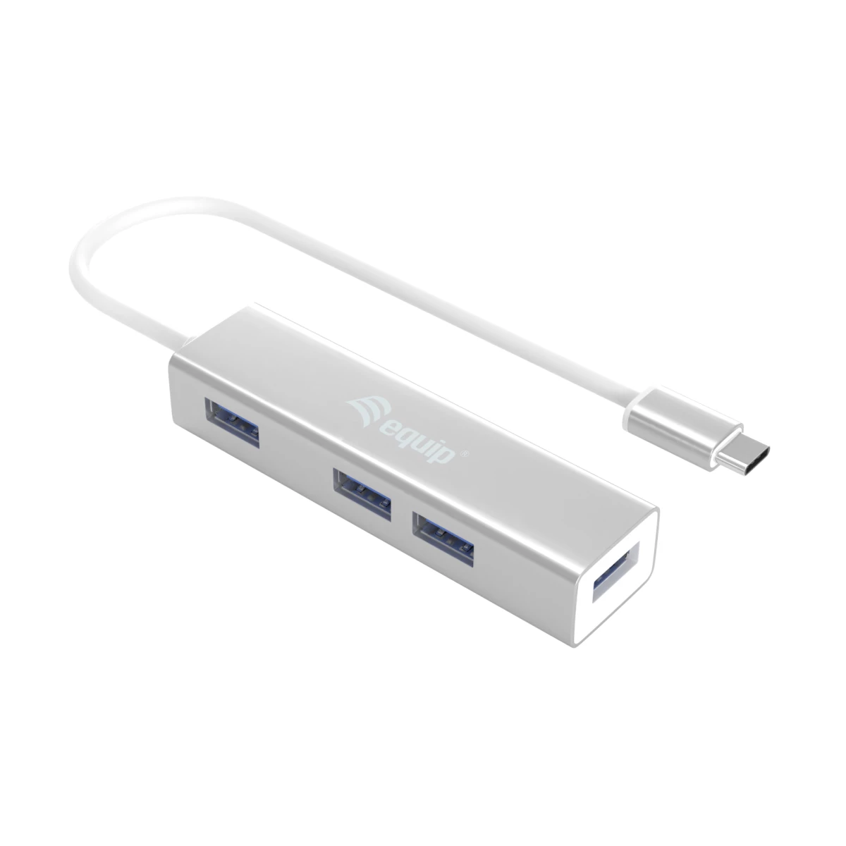 Galery – Equip 128958 hub de interface USB 3.2 Gen 1 (3.1 Gen 1) Type-C 5000 Mbit/s Prateado0