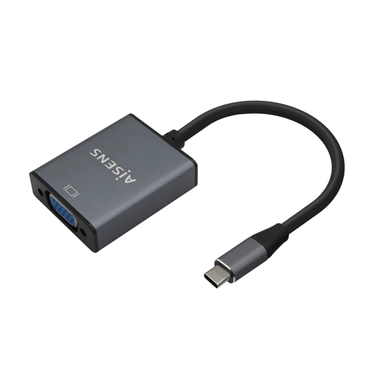 Thumbnail-AISENS A109-0691 adaptador de cabo de vídeo 0,15 m USB Type-C VGA (D-Sub) Cinzento