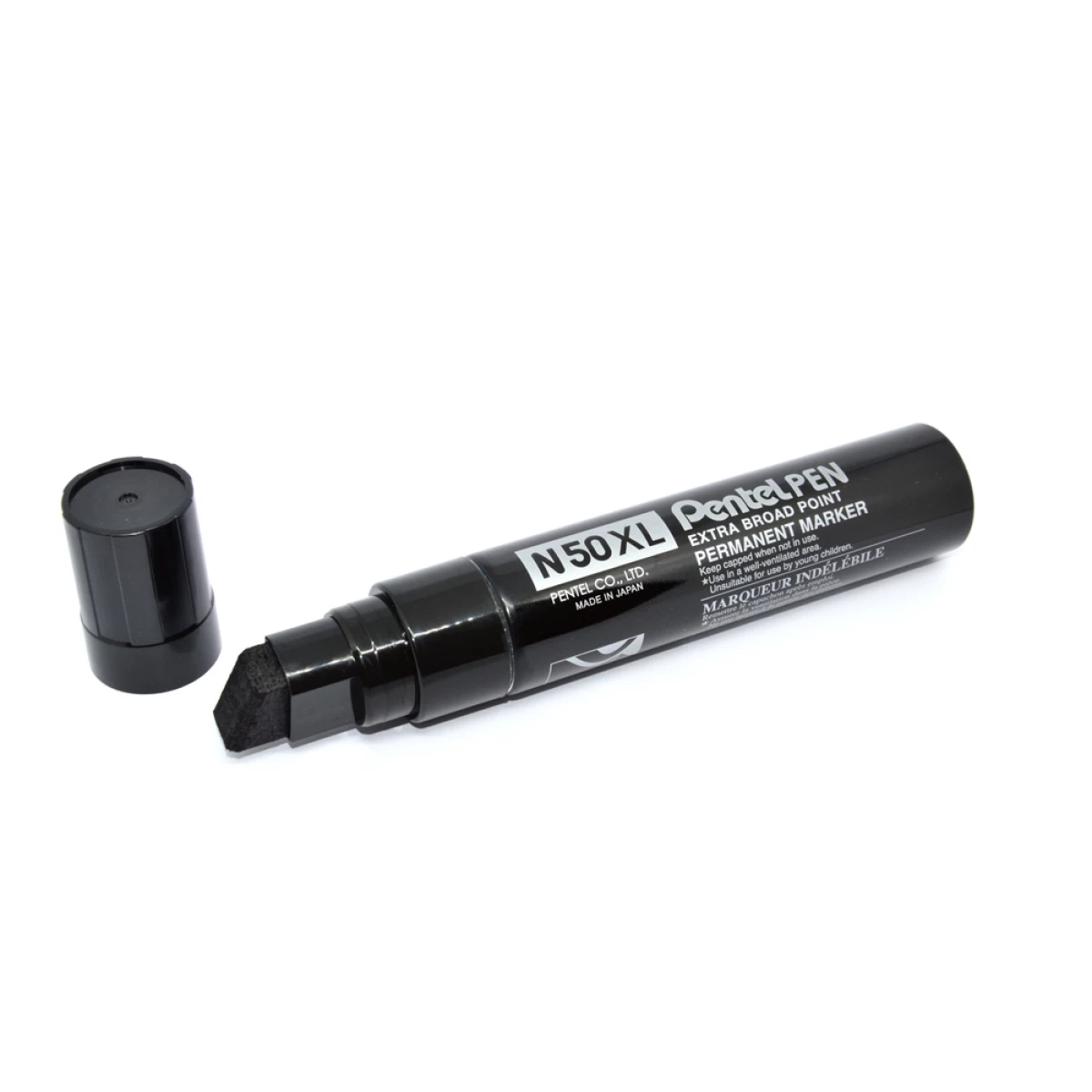 Galery – Marcador pentel n50xl permanente cor preto 13,5 mm – 6 unidades0