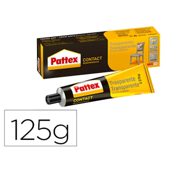 Thumbnail-Cola pattex contact transparente 125 gr