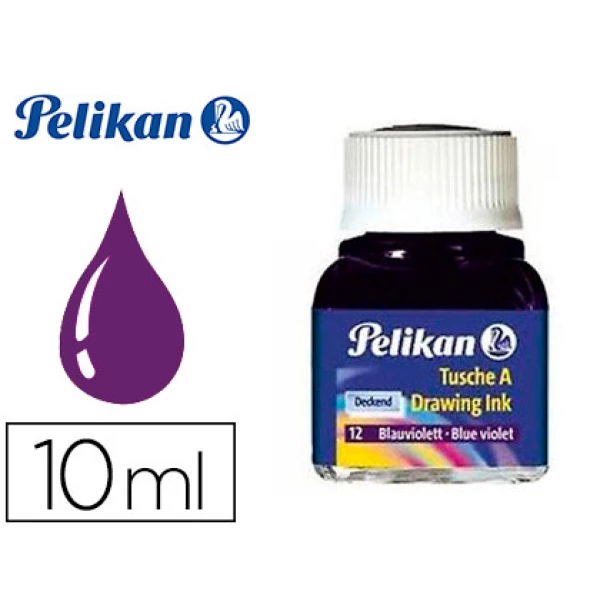 Thumbnail-Tinta da china pelikan frasco 10ml nº 12 violeta