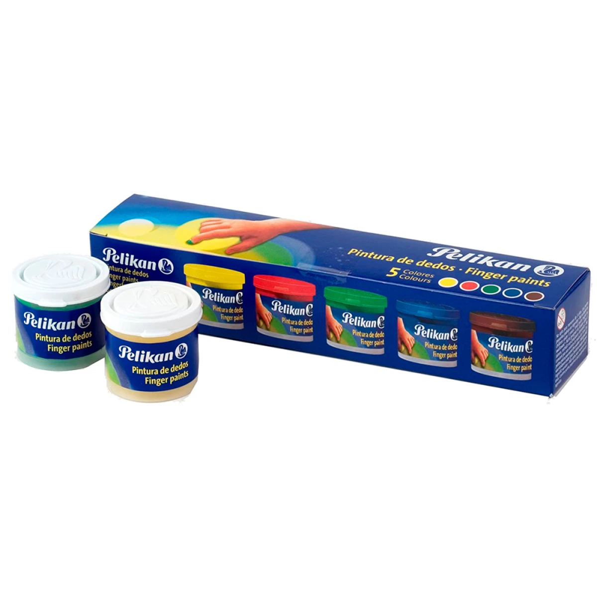 Galery – Pintura de dedos pelikan 40 ml set de 5 cores sortidas0