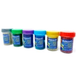 Galery – Guache pelikan glitter 20 ml 942/20s caixa 6 cores sortidas + pincel0